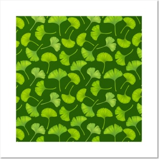 Ginkgo leaves Posters and Art